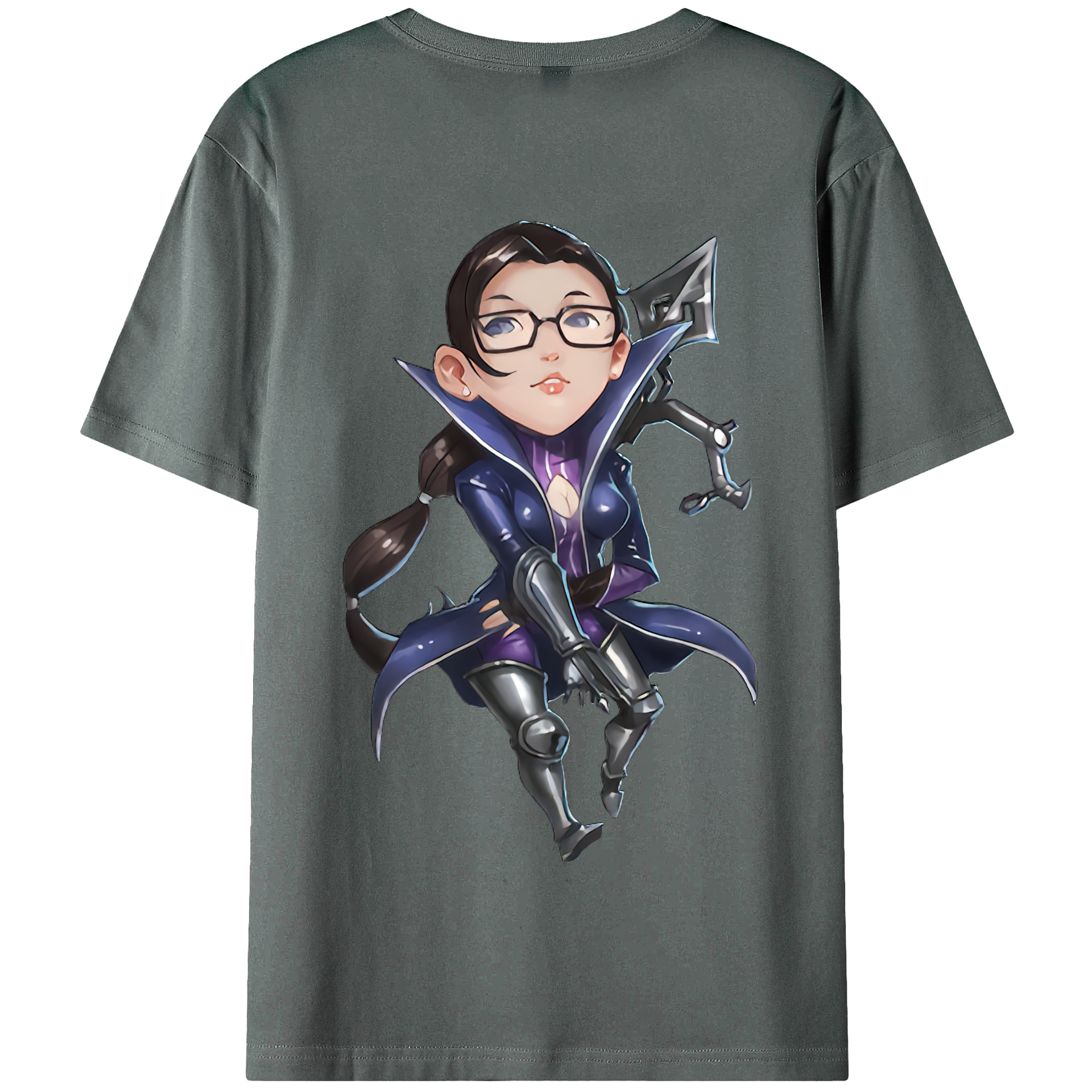 リーグ・オブ・レジェンド League of Legends LOL 綿100％半袖Tシャツ（背面プリント）